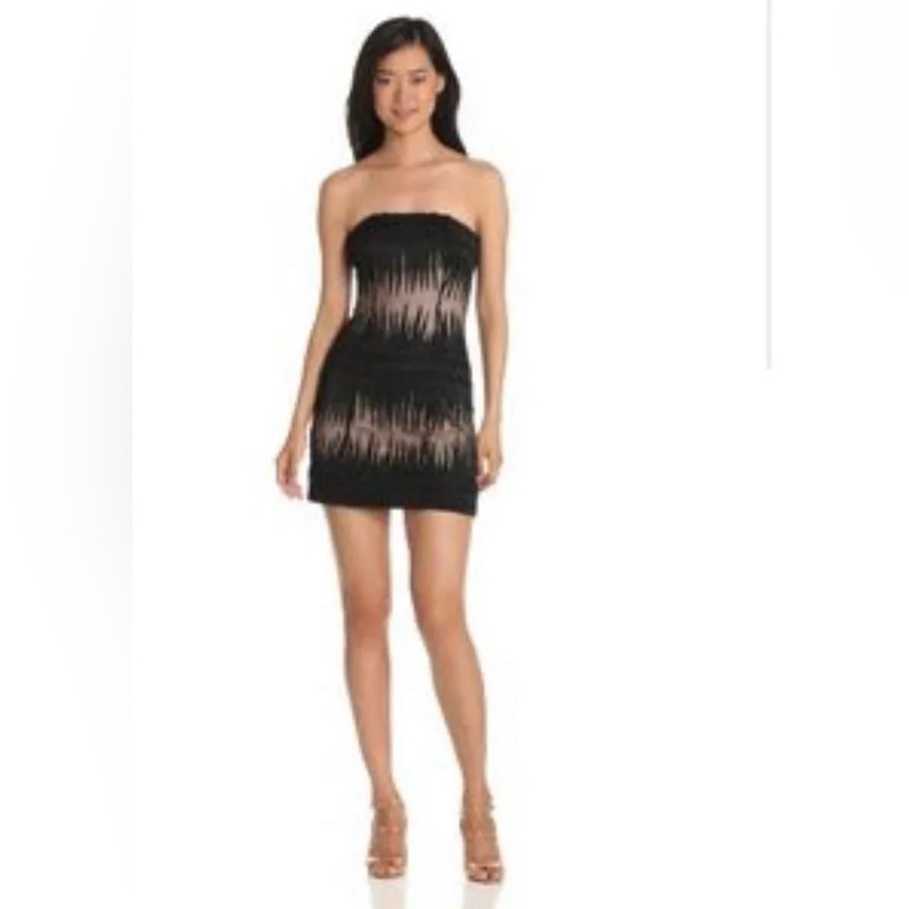 French Connection LBD Strapless Black Dress Coctail Party Wedding - Size 4
